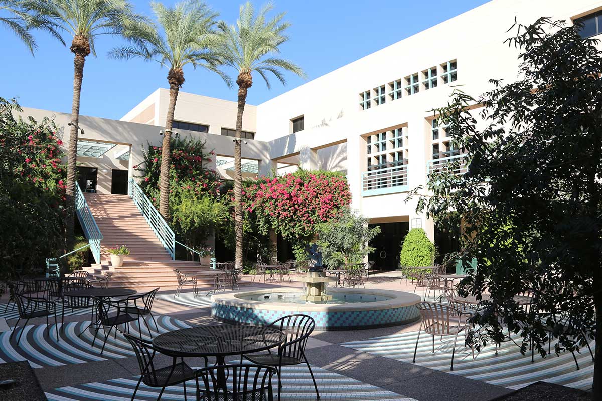 Delph Courtyard in the University Center Building