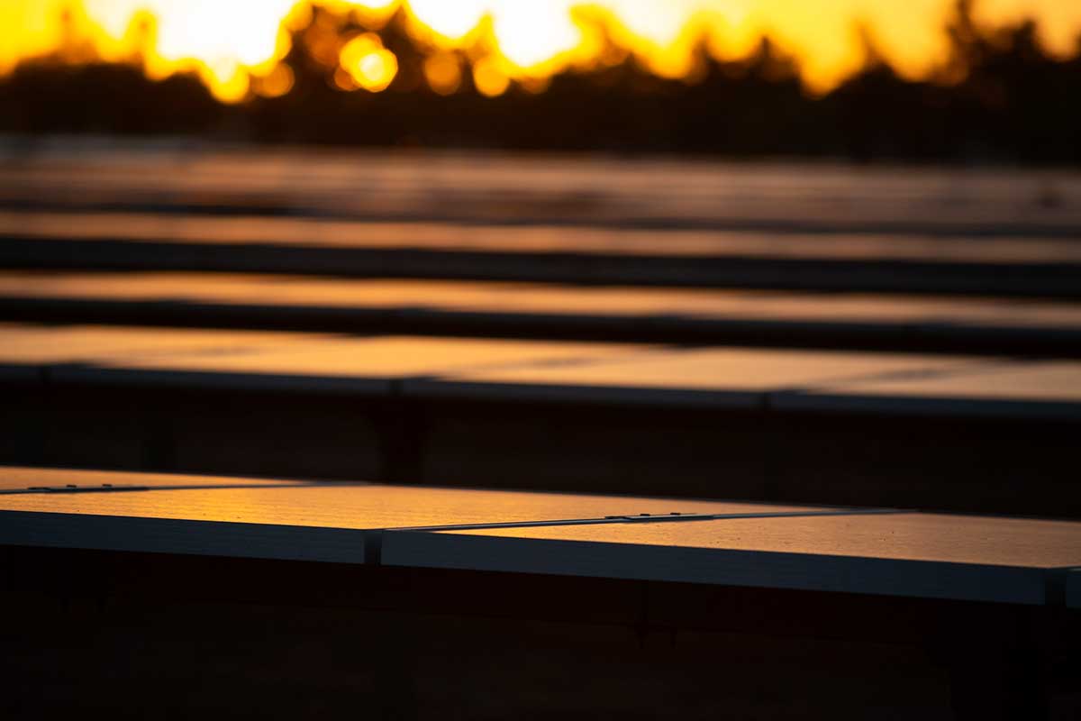 Campus solar panels