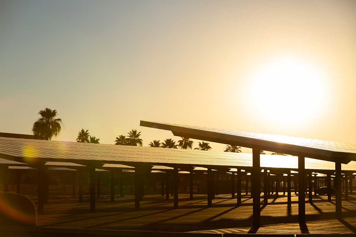 Campus solar panels